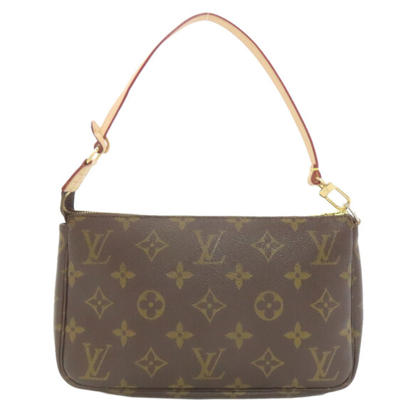 LOUIS VUITTON Brown Monogram Canvas Pochette Pouch - Picture 2 of 14